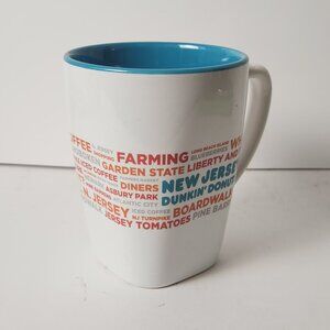 Dunkin Donuts New Jersey Mug NJ Travel Teal 2017 Destinations